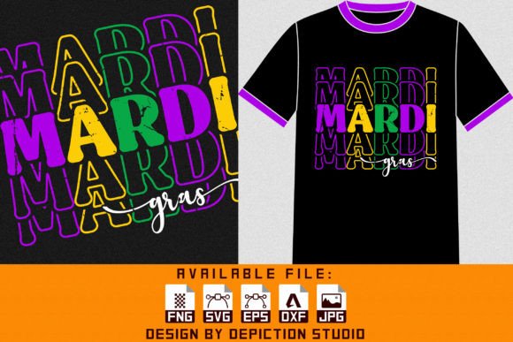 Download Mardi Gras T-Shirt Print Template - Template Collection
