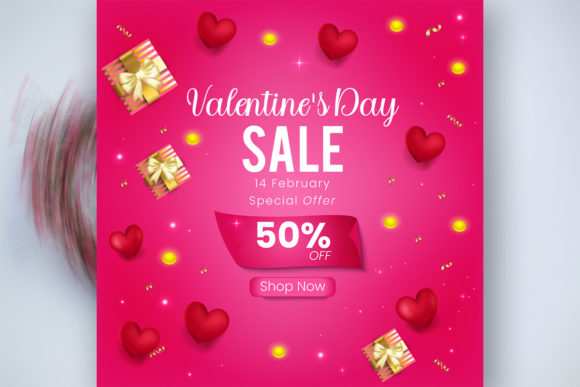Download Valentines Day Sale Banner or Poster Set - Set Collection