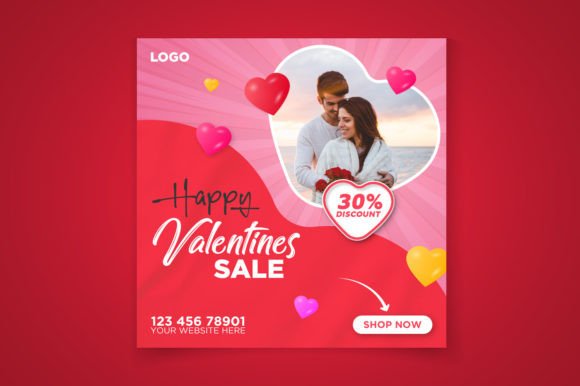 Download Valentine's Sale Banner Template - Template Collection