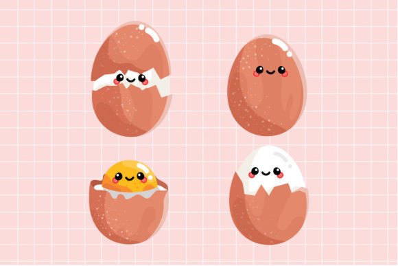 Download Special Set of Cute Eggs Illustration - Premium Resources