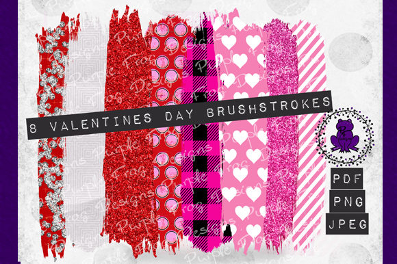 Download Brush Strokes - Valentines Clip Art - Valentines clip art Collection