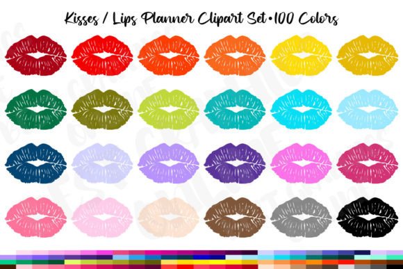 Download Kiss Lips Valentines Clipart Colorful Ki - Premium Resources