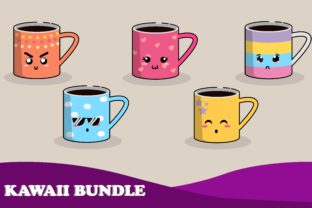 Download Kawai Cute Mug Illustration Art Bundle - Premium Resources